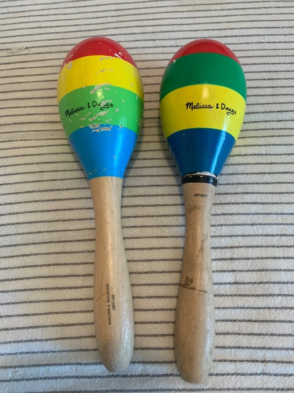 Melissa‎ & Doug Colorful Wooden Maracas For Kids Set Of 2